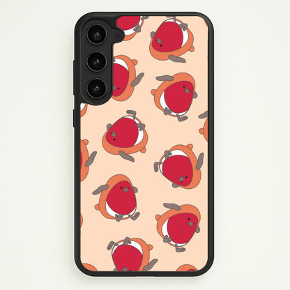 Christmas Robin Plush Pattern Galaxy S23 Plus Case