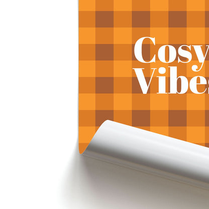 Checkered Cosy Vibes Poster