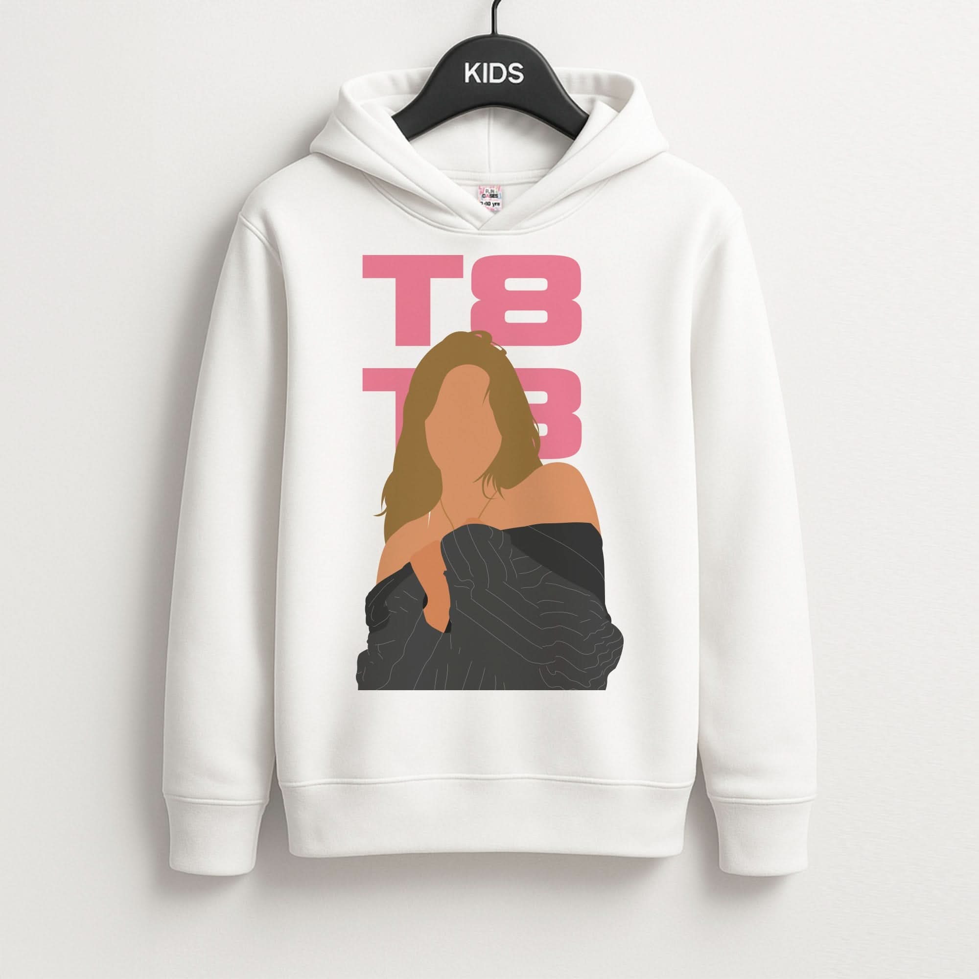 T8 Pink  Kids Hoodie