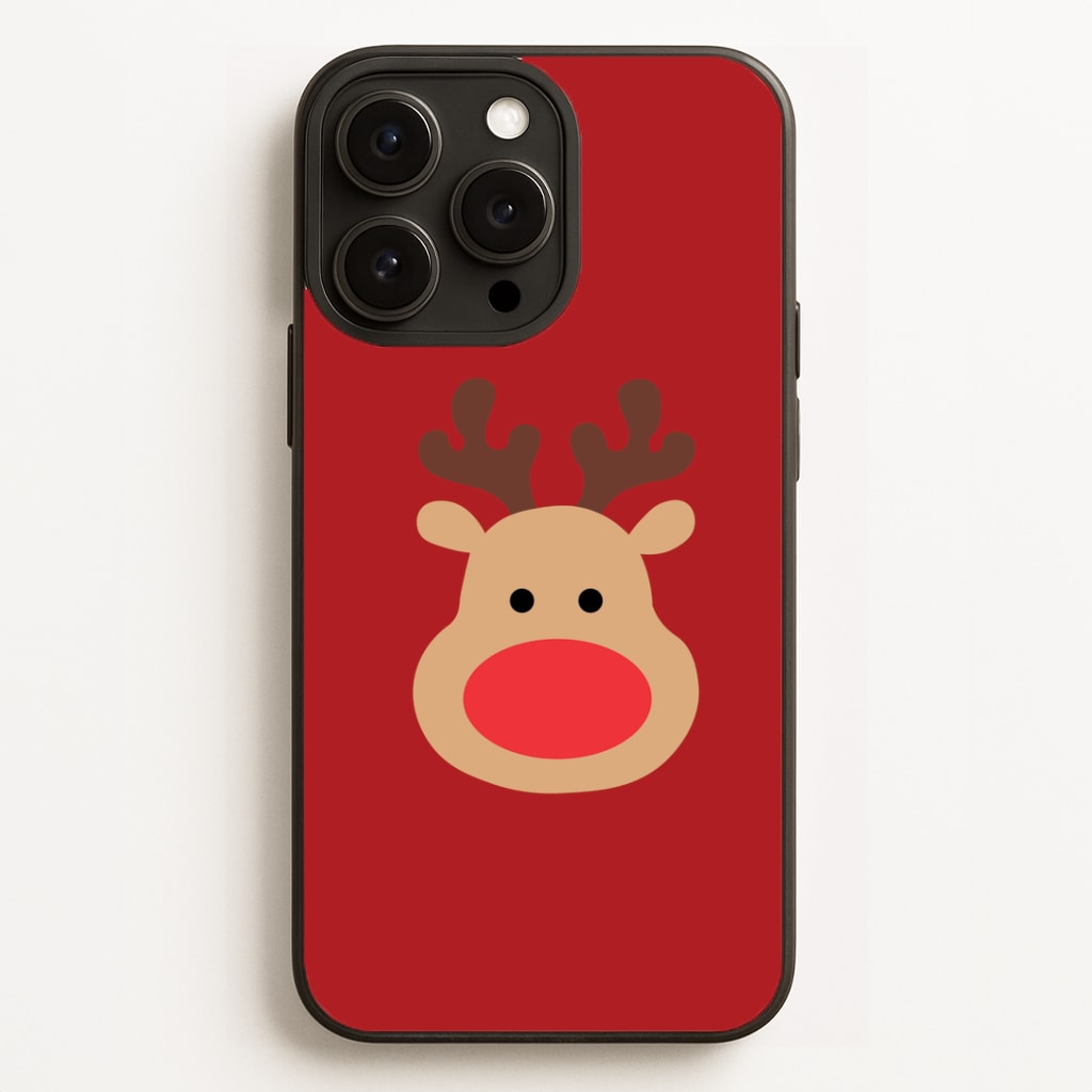 Rudolph Face - Christmas Phone Case