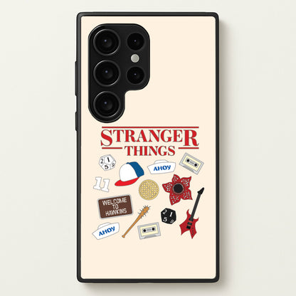 Stranger Things Cartoon Icons Galaxy S24 Ultra Case