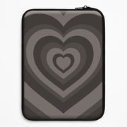 Abstract Black Heart Laptop Sleeve 1