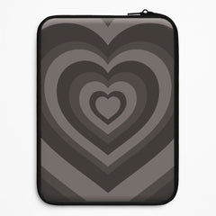 Abstract Black Heart Laptop Sleeve