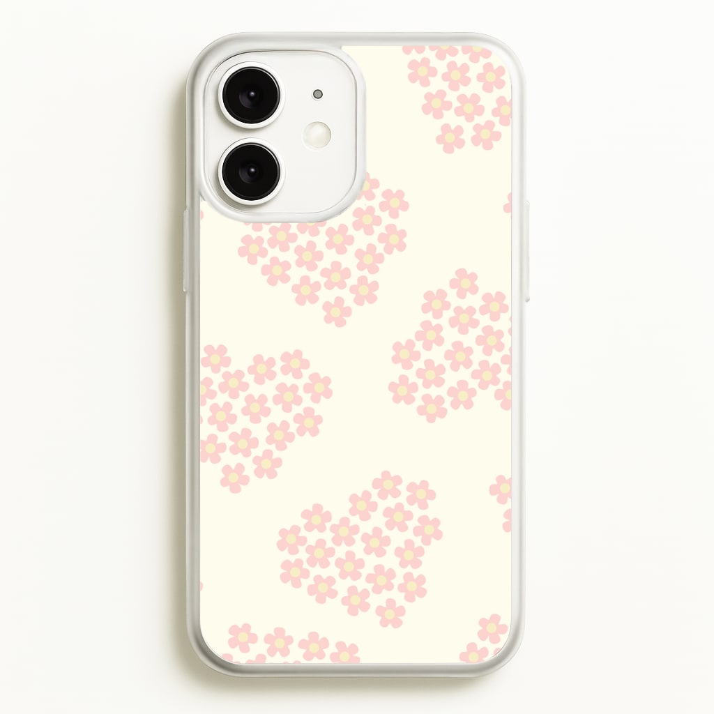 Flower Hearts Pattern iPhone 11 Case