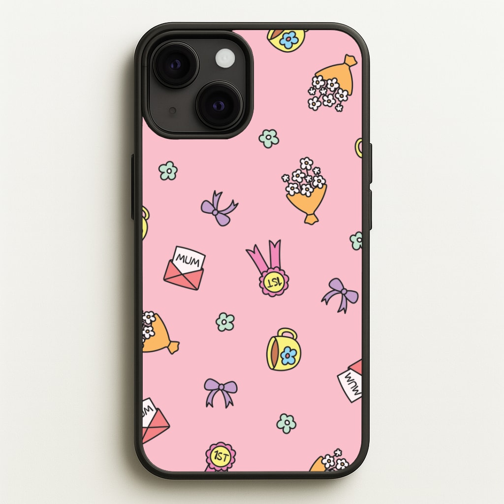 Mum Doodles Pattern iPhone 13 Case