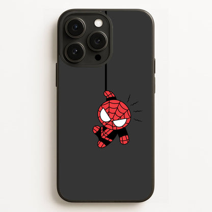 Gray Hanging Spider Hero iPhone 16 Pro Max Case