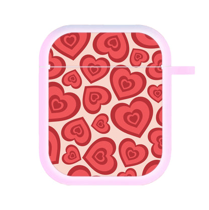 Valentine's Heart Pattern AirPods Case