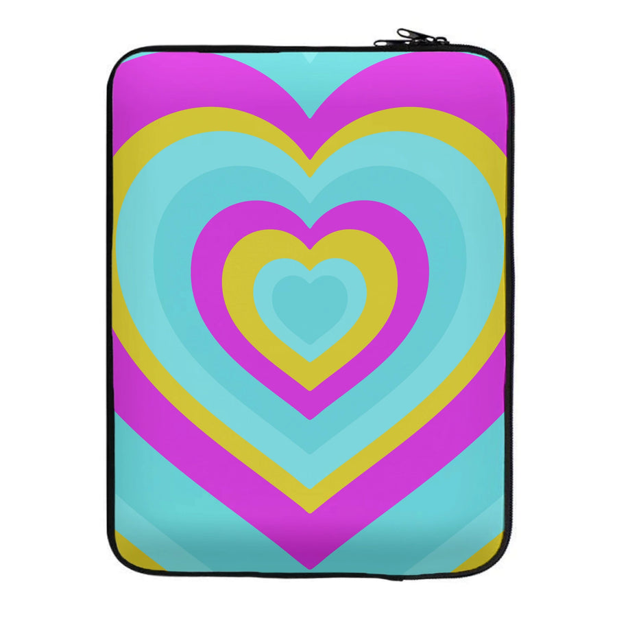 Pansexual Pride Heart Laptop Sleeve