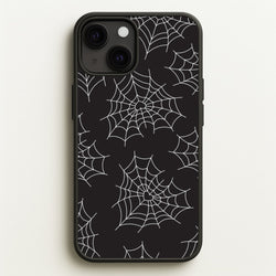 Spiderweb Hearts Pattern iPhone 13 Case