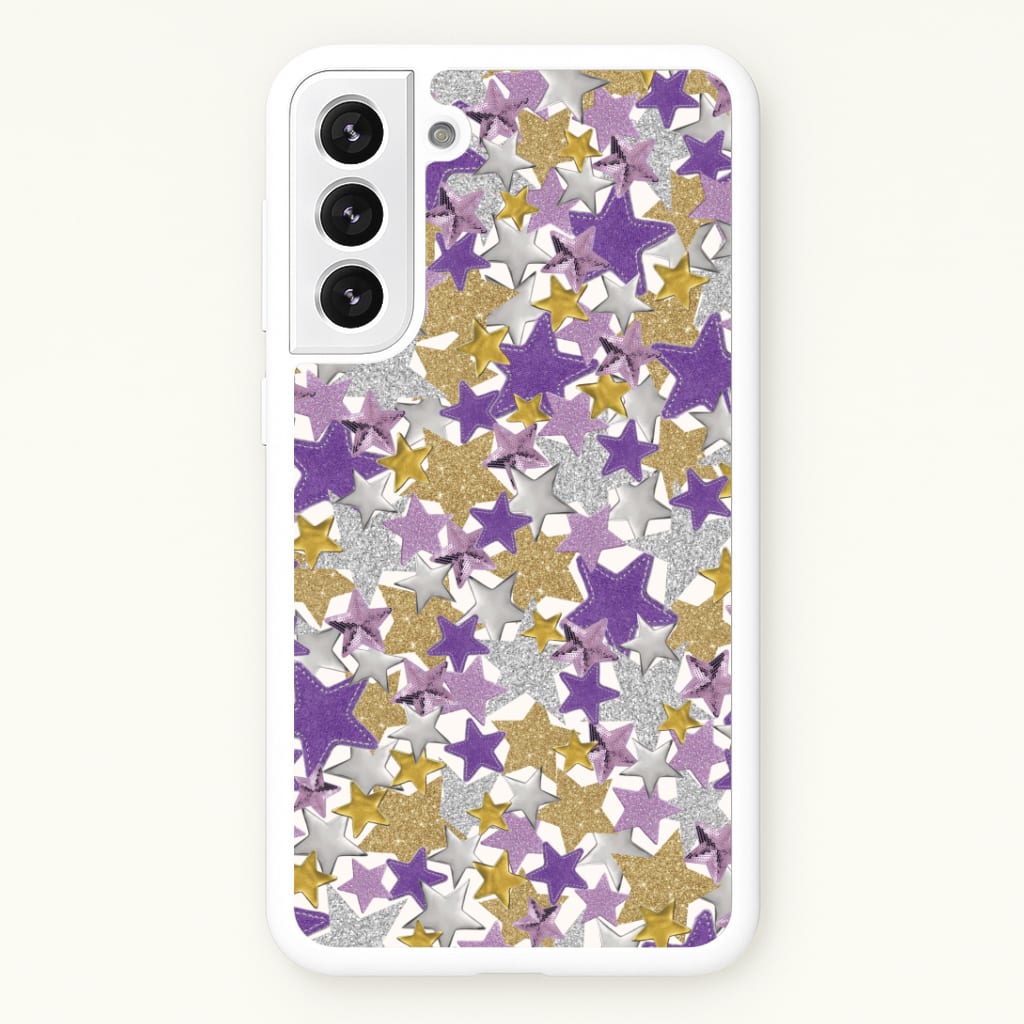 Mauve Stars Collage  Galaxy S22 Case