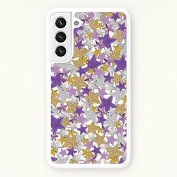 Mauve Stars Collage  Galaxy S21FE Case