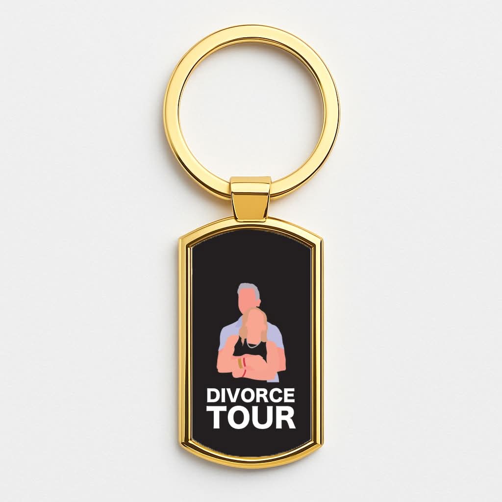 Divorce Tour Gold Keyring