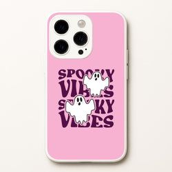 Spooky Vibes Pink iPhone 15 Pro Case