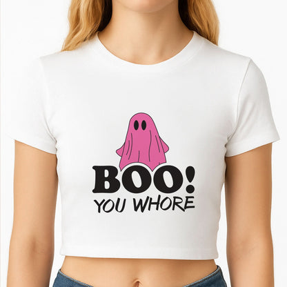 Boo You Ghost Crop Top