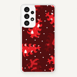 Wrapping Paper Christmas Tree Pattern Galaxy A33 Case