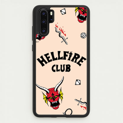 Hellfire Club Icons Collage Peach Huawei P30 Pro Case