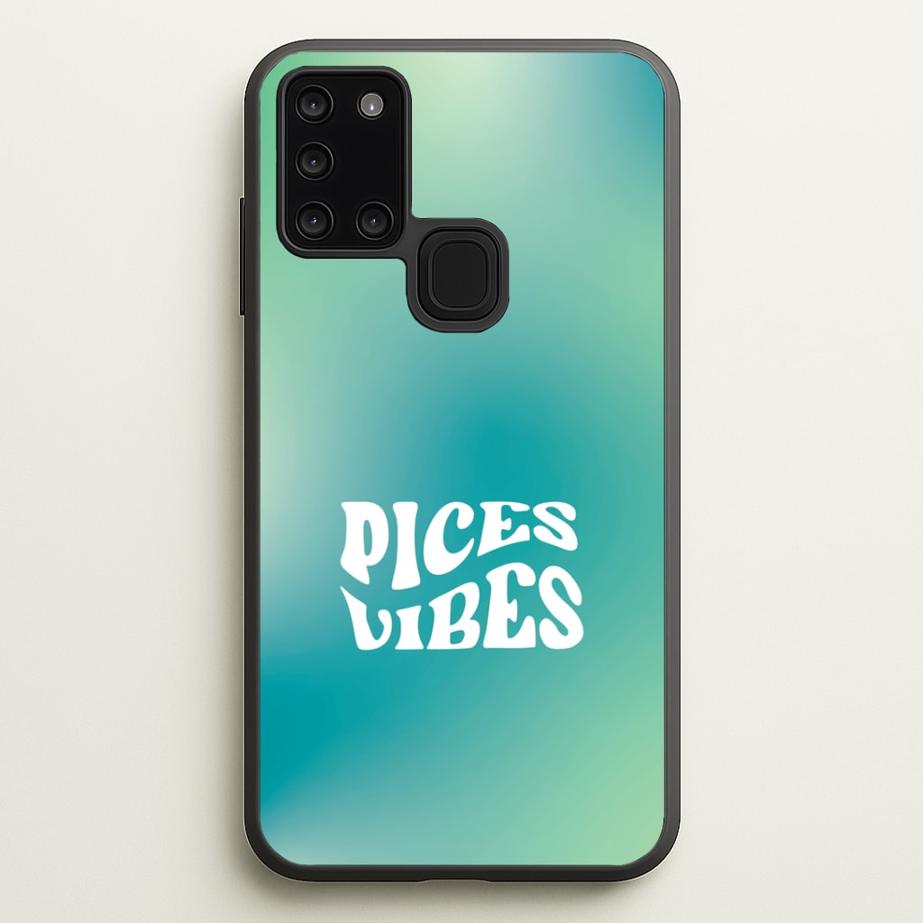 Pices Vibes Gradient Zodiac Galaxy A21s Case