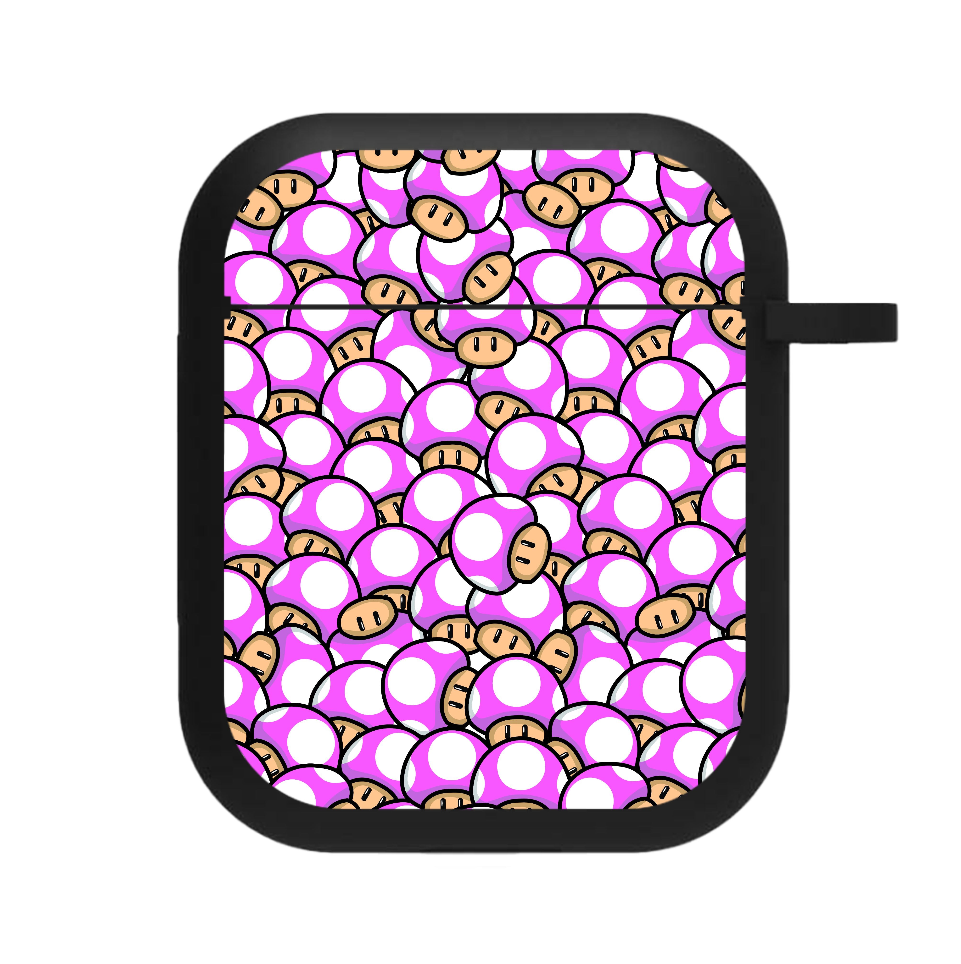 Mushroom Pattern - Pink AirPods Case