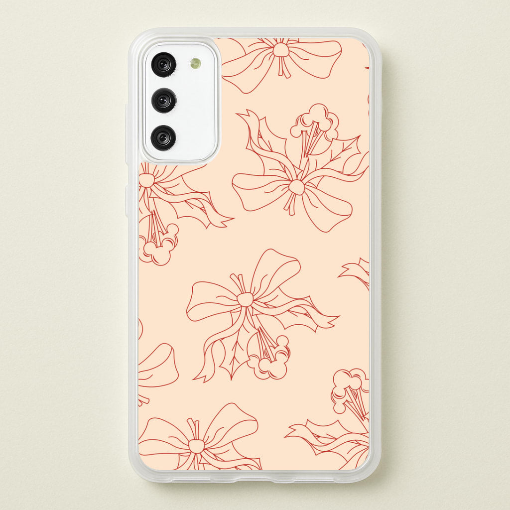 Cartoon Mouse Holly Pattern Galaxy S20 Case