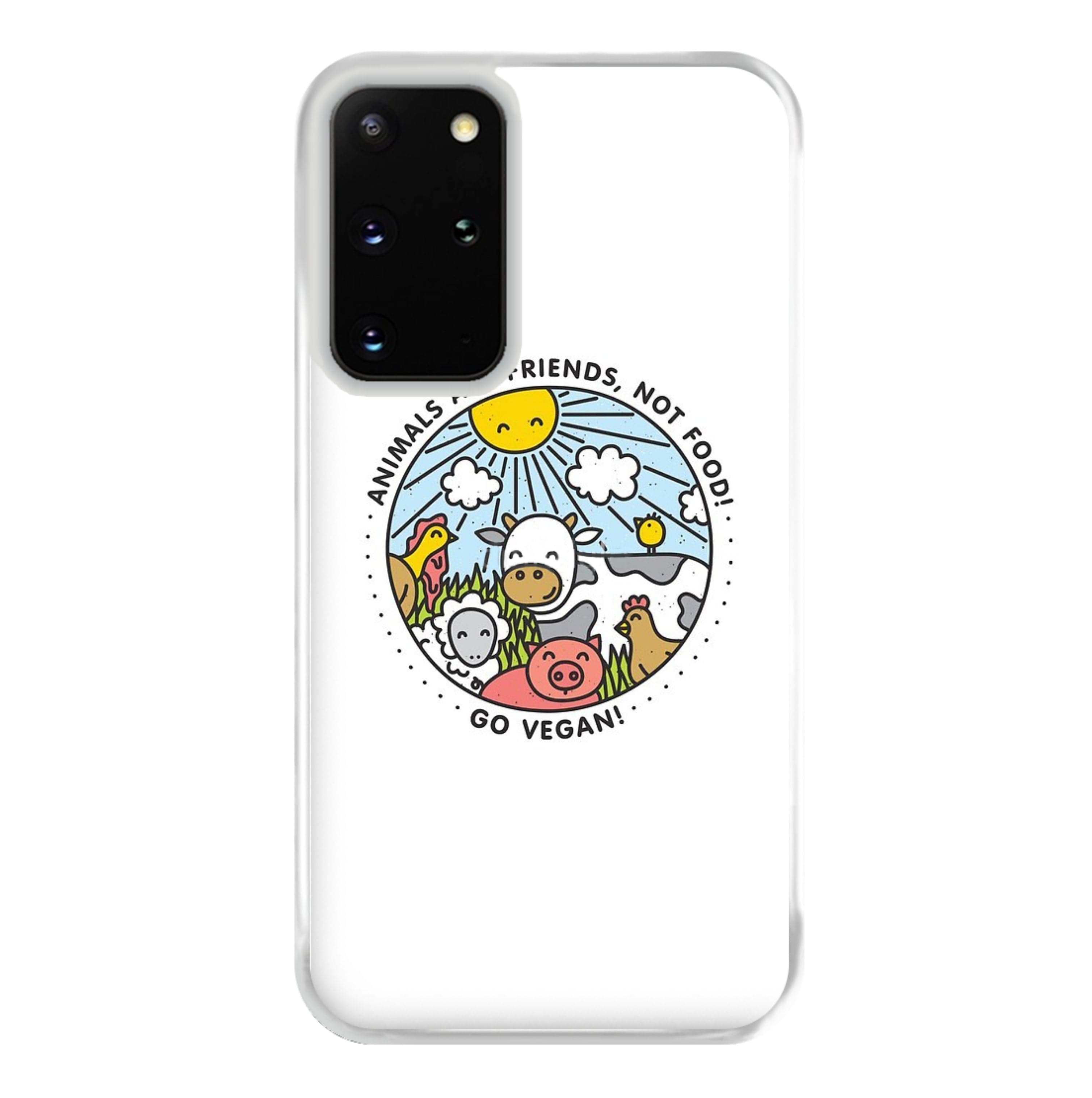 Animals Are Friends, Not Food - Vegan Phone Case