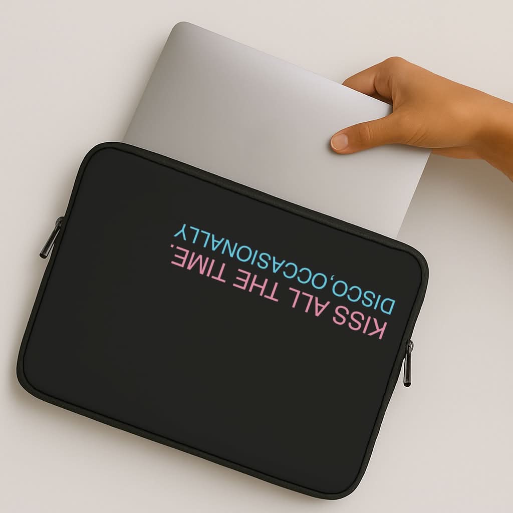 Disco Occasionally Text MacBook Cover