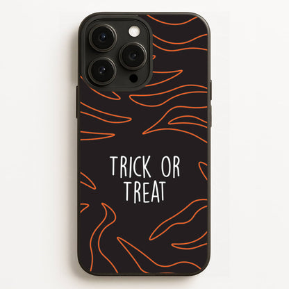Zebra Print Trick Or Treat iPhone 12 Pro Max Case