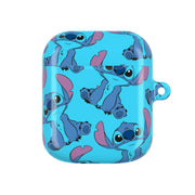 Cute Alien Blue Pattern AirPods Case 2