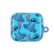 Cute Alien Blue Pattern AirPods Case 3