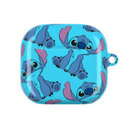 Cute Alien Blue Pattern AirPods Case 4