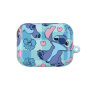 Blue Alien And Hearts Pattern AirPods Case 5