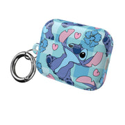 Blue Alien And Hearts Pattern AirPods Case 8