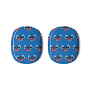 Blue Alien Face Pattern AirPods Max Case 3