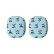 Cute Blue Alien Pose Pattern AirPods Max Case 3