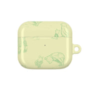 Sketched Winnie Pattern AirPods Case 3