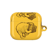Winnie Honey Pot Pattern AirPods Case 3