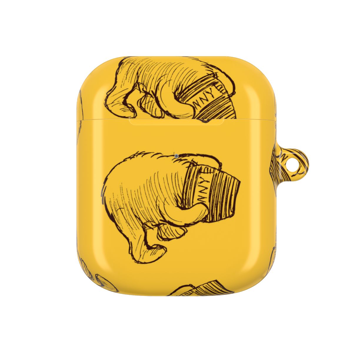 Winnie Honey Pot Pattern AirPods Case