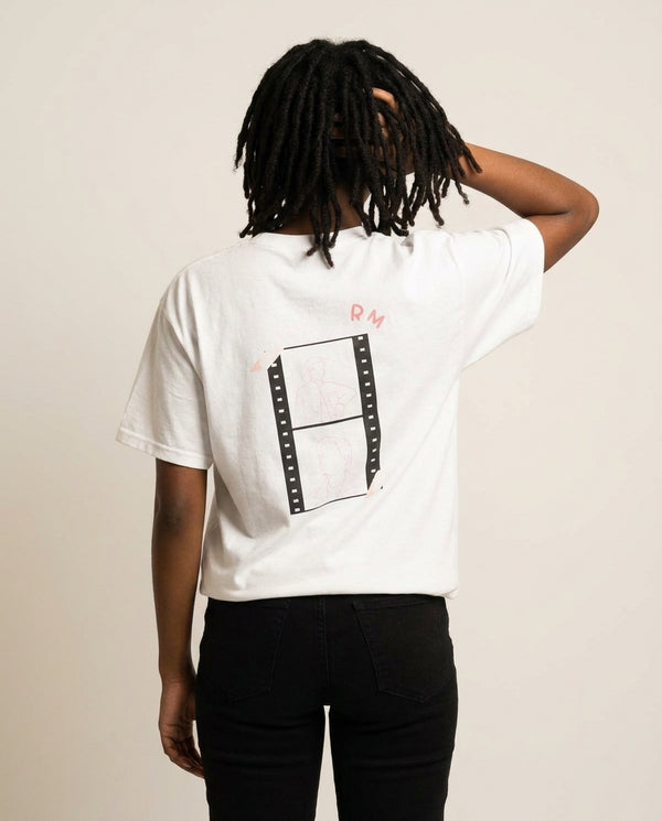 RM - BTS T-Shirt — White Back, worn