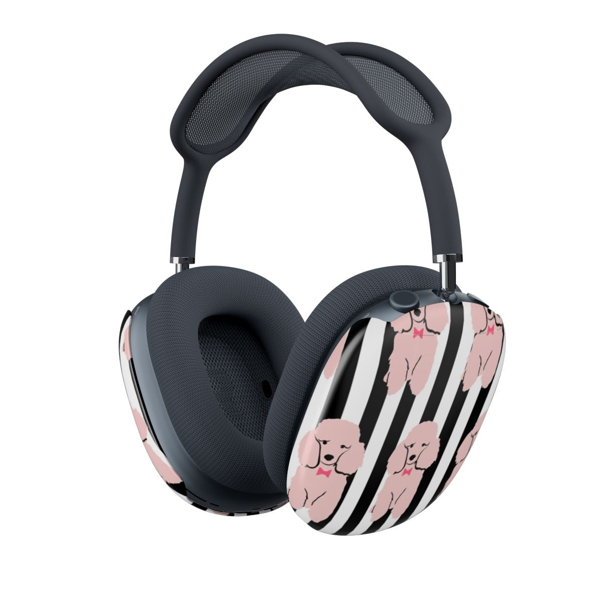 Striped Poodle - Dog Pattern AirPods Max Case