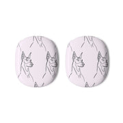 Dobermann Outline - Dog Pattern AirPods Max Case 3