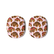 Stripes And Dachshunds Pattern AirPods Max Case 3
