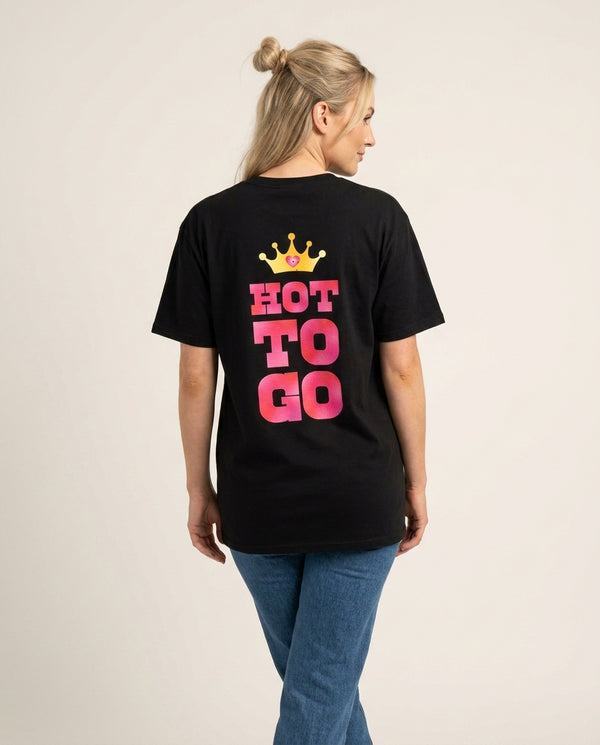 Hot To Go - Chappell T-Shirt — Black Back, worn