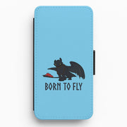 Dragon Born To Fly Flip / Wallet Phone Case 1