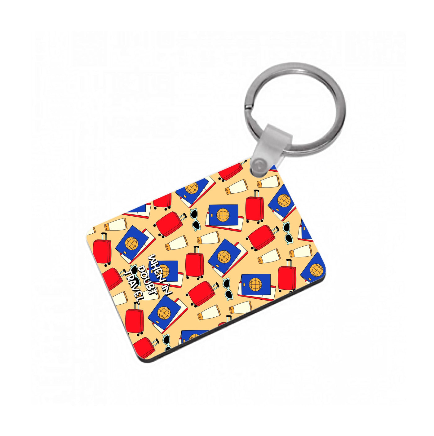 When In Doubt Travel - Travel Keyring