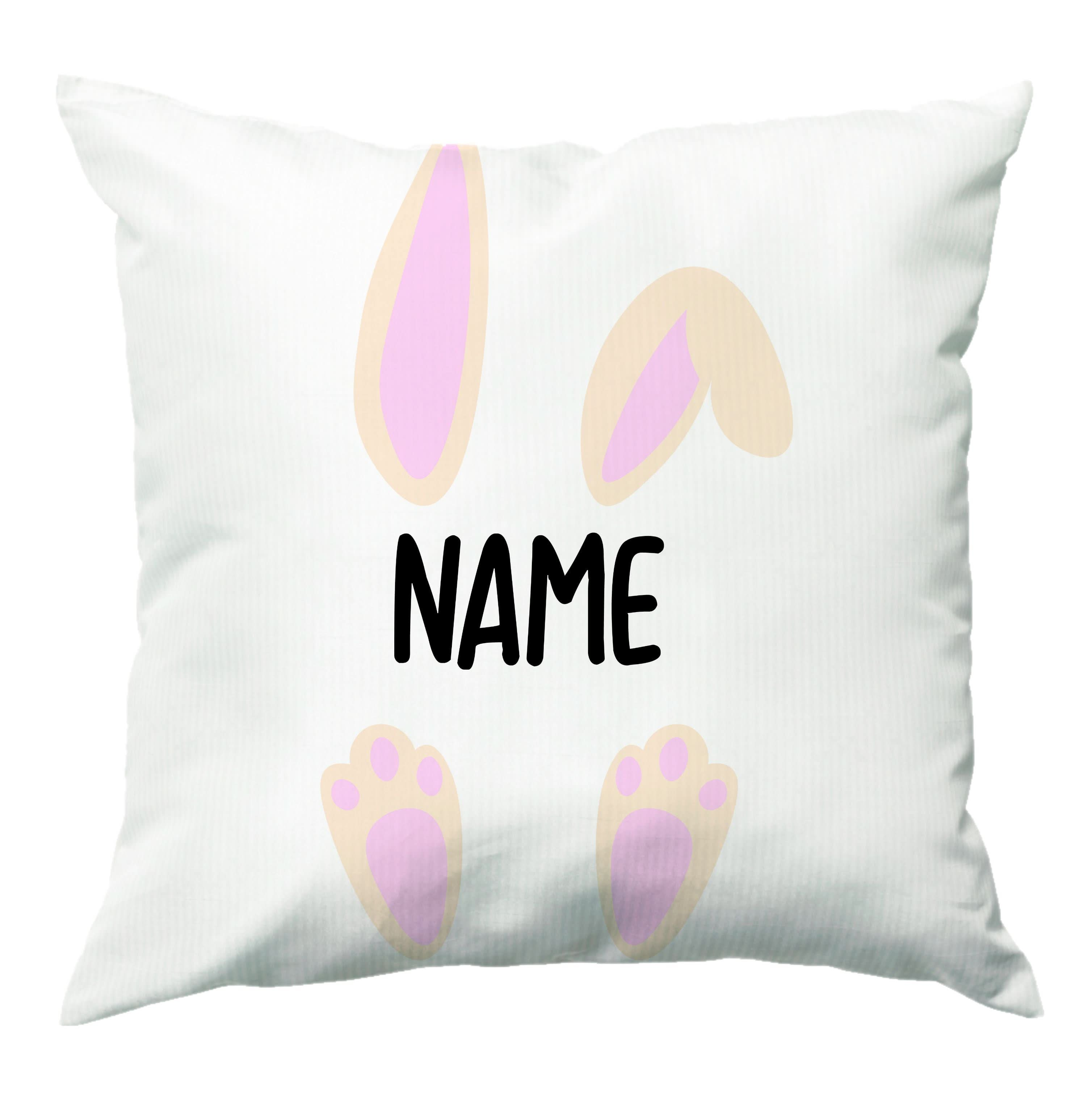 White Bunny Personalised Cushion