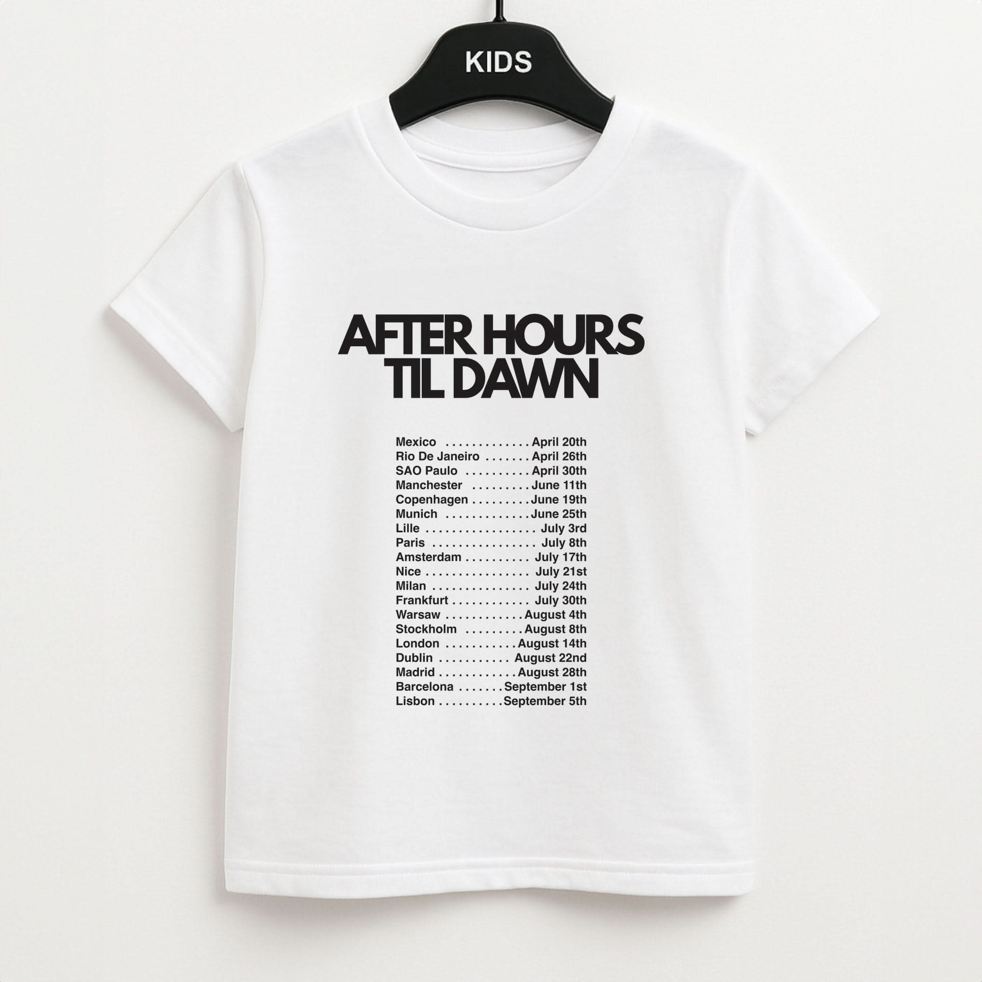 2026 Tour AHTD Kids Unisex T-Shirt