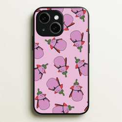 Vampire Vegetable Pattern - Halloween iPhone 15 Plus Case