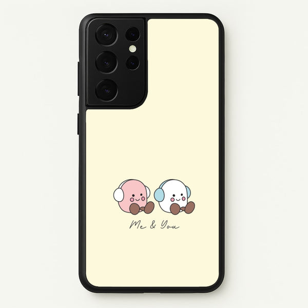 Cute Christmas Marshmellow Plushies Galaxy S21 Ultra Case