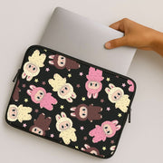 Cute Monsters And Stars Pattern Laptop Sleeve 2