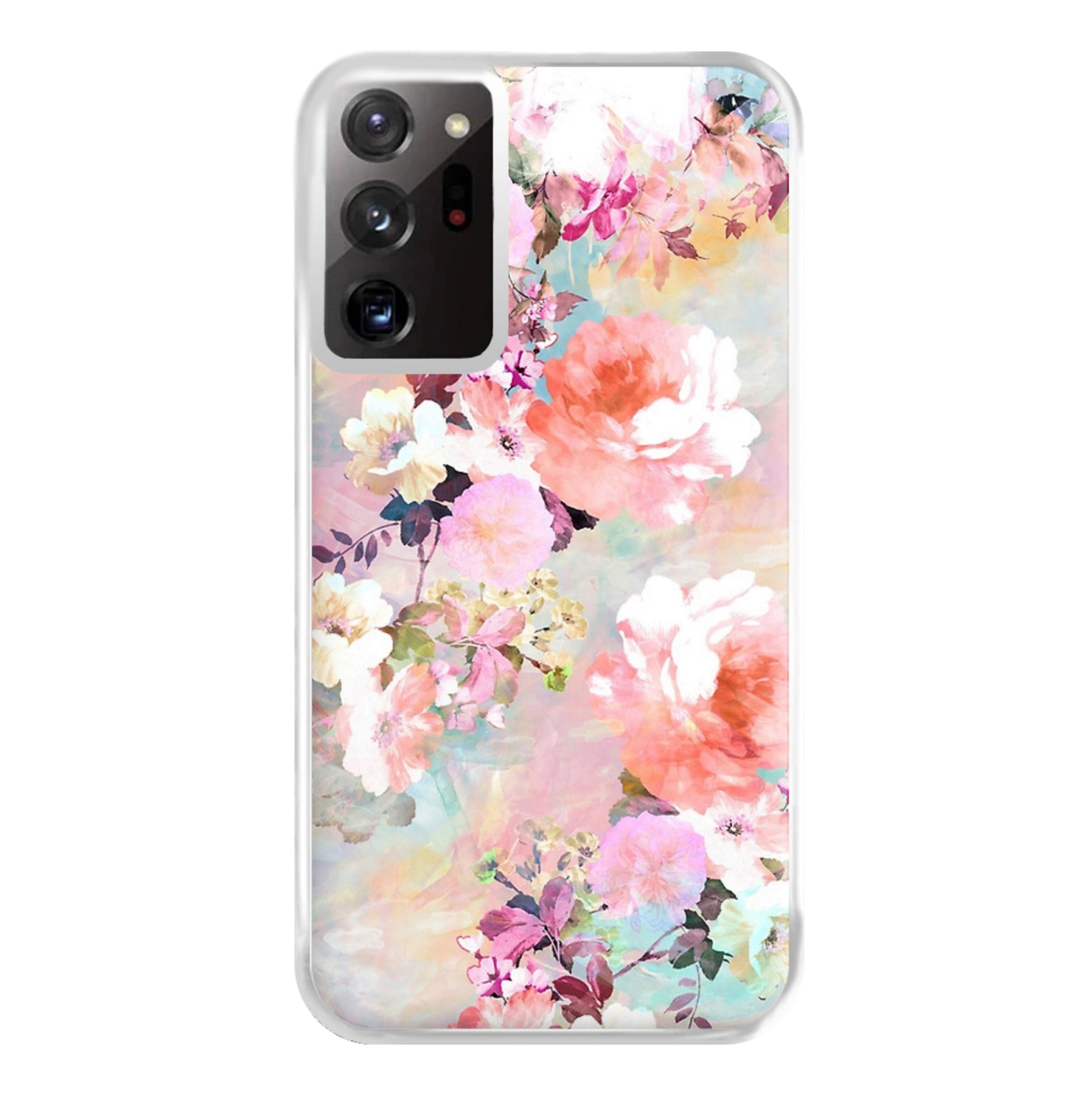 Pastel Pink Floral Pattern Phone Case