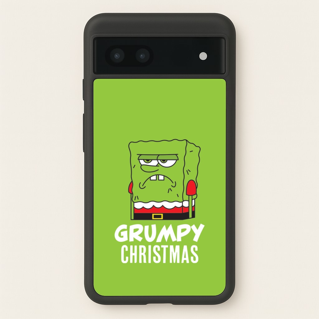 Grumpy Christmas Cartoon Sponge Google Pixel 6a Case